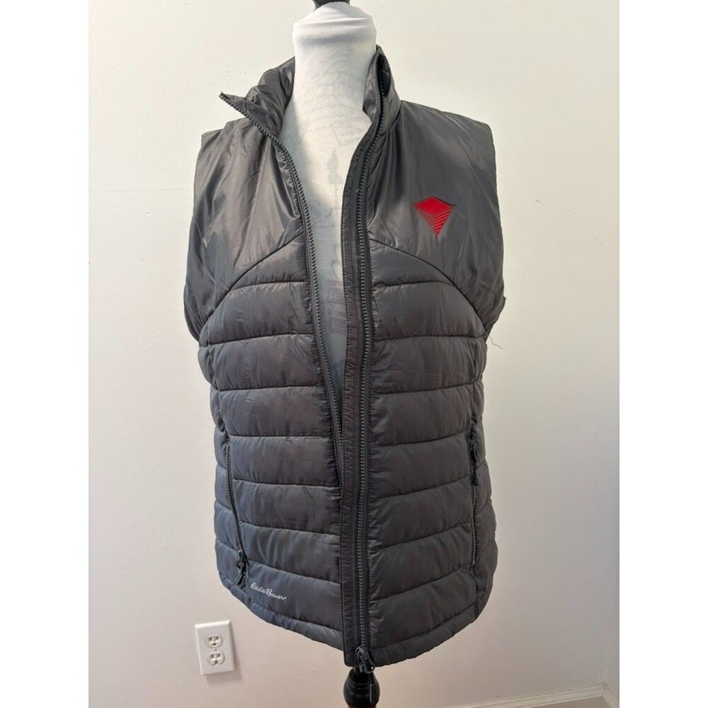 Eddie Bauer Puffer Vest womens Quilted Full Zip Sleeveless Jacket